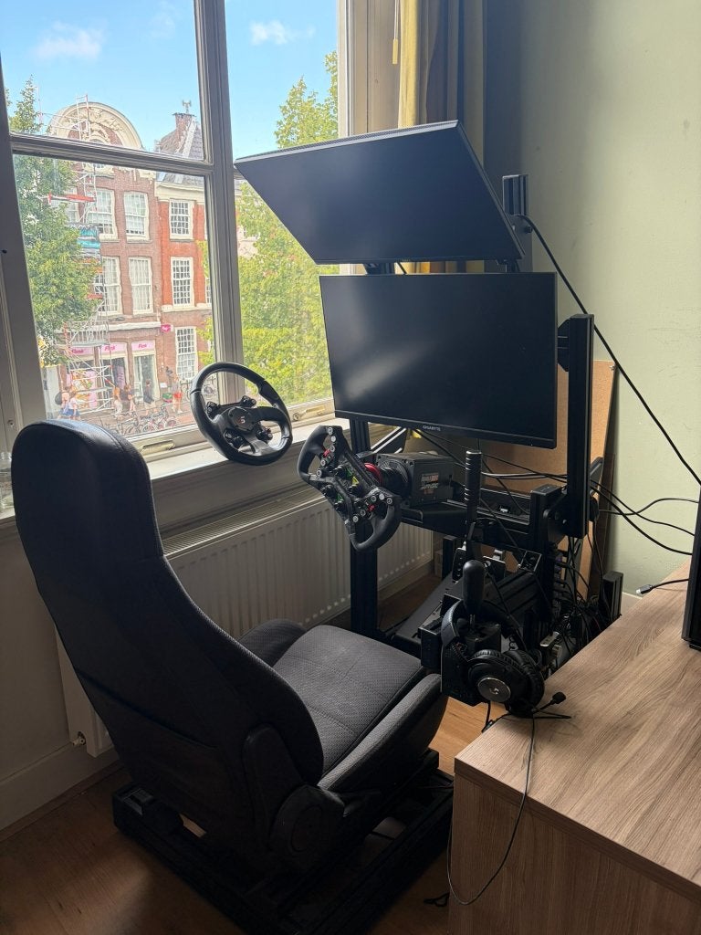 Simlab GT1 Evo + Simagic Alpha 15Nm + P1000i sim rig, Ophalen, Zo goed als nieuw, Simagic