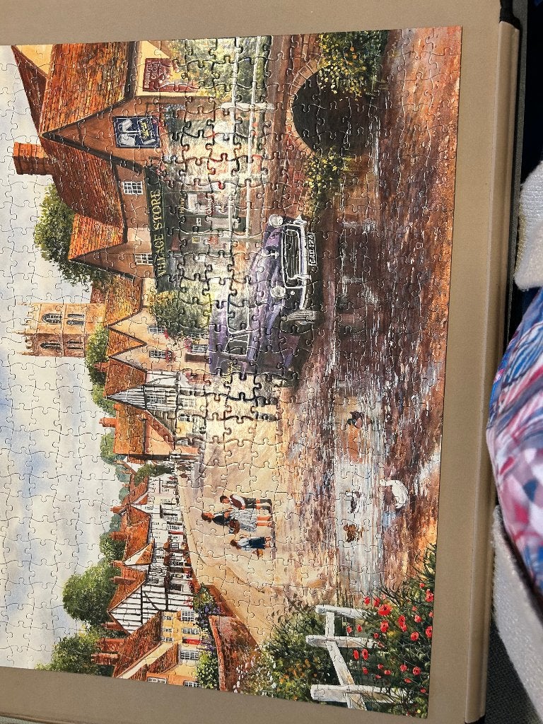 XL Puzzel (Grote Stukken) Gibsons Ravensburger Hop, Ophalen of Verzenden, 500 t/m 1500 stukjes, Gebruikt, Legpuzzel