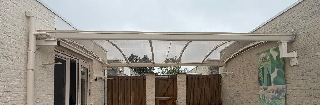 Luxe aluminium glazen overkapping, Tuin en Terras, Overkappingen, Ophalen, Gebruikt, Overige typen