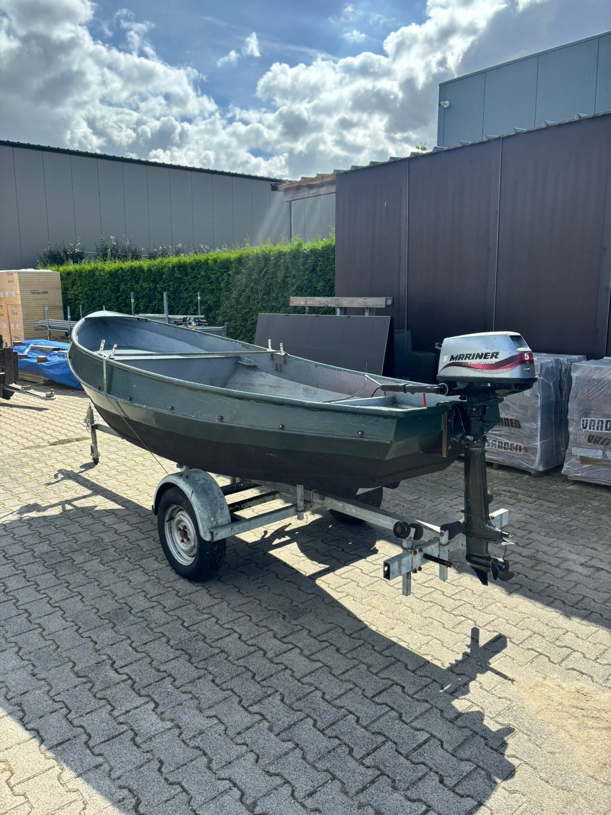 Stalen sloep / vlet beenakker 4t helemaal compleet met zeil, Watersport en Boten, Ophalen, Gebruikt, Vlet, Afdekzeil