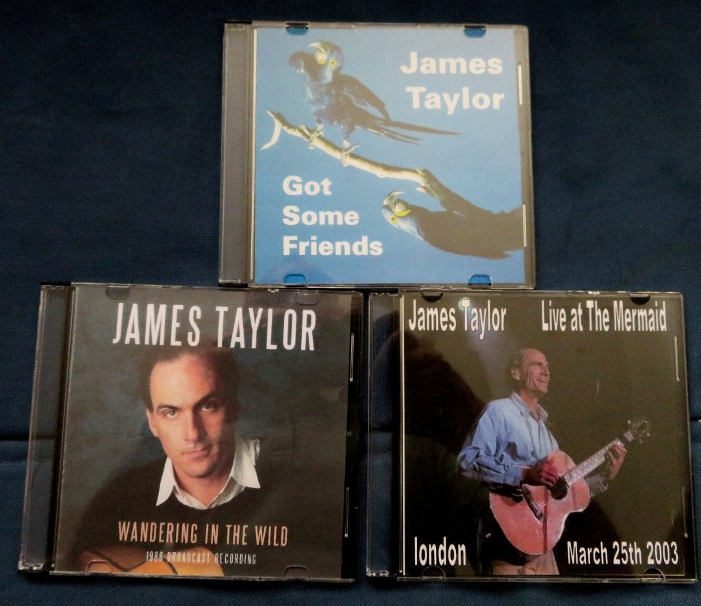 James Taylor - 3 bootleg CD's, Verzenden, Zo goed als nieuw, Pop, Album