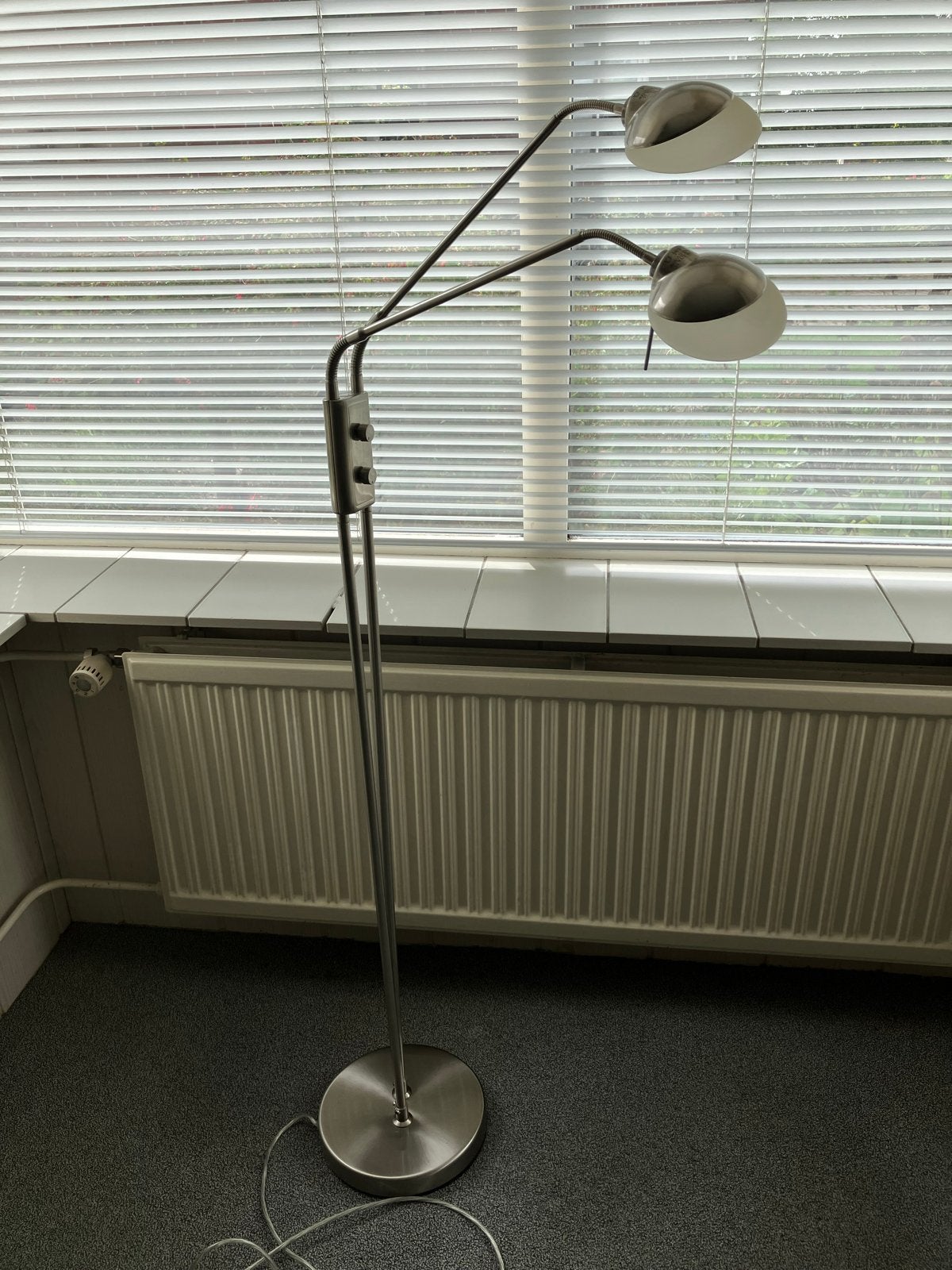 Stijlvolle Schemerlamp / Leeslamp - Staande Lamp, Gebruikt, Overige fittingen, Ophalen of Verzenden, Metaal