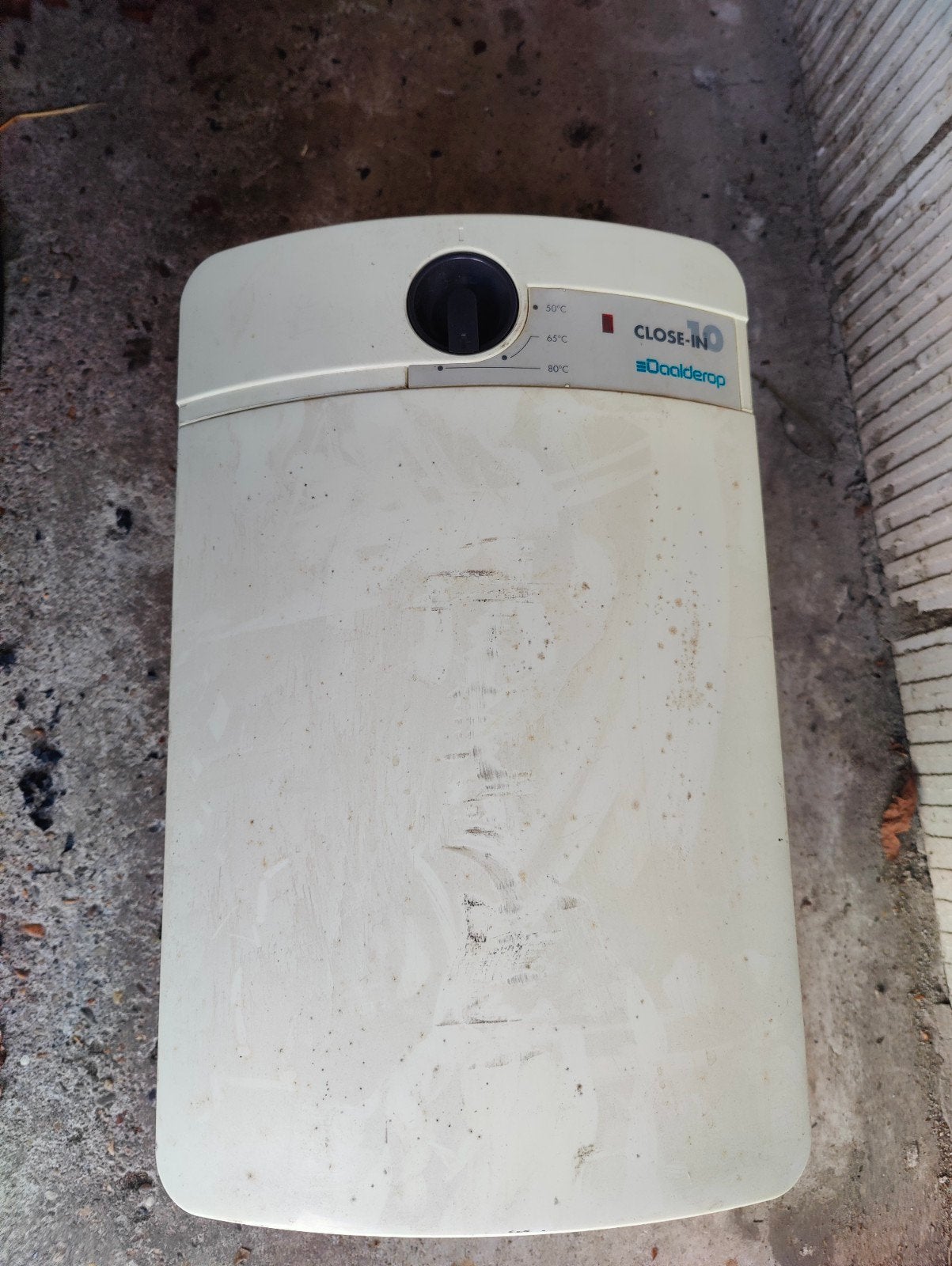 Daalderop Close-in 10 liter boiler, Ophalen, Gebruikt, Aardgas, Boiler