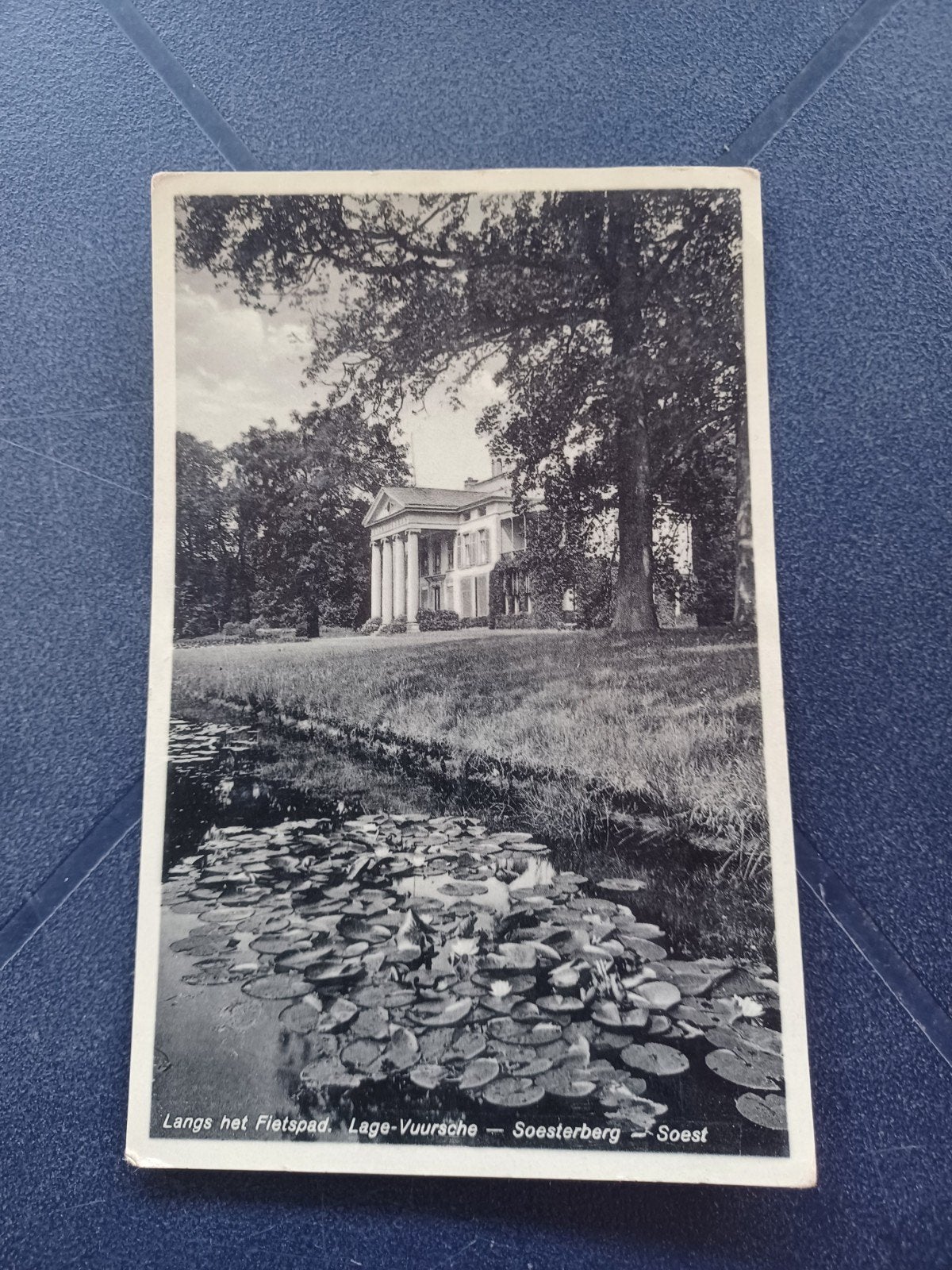 Langs het fietspad Lage Vuursche Soesterberg Soest 1951, Verzamelen, Ophalen of Verzenden, 1940 tot 1960, Gelopen, Utrecht