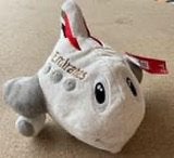 Pluche  knuffel vliegtuig emirates / wereldbol 2-in-1, Verzenden