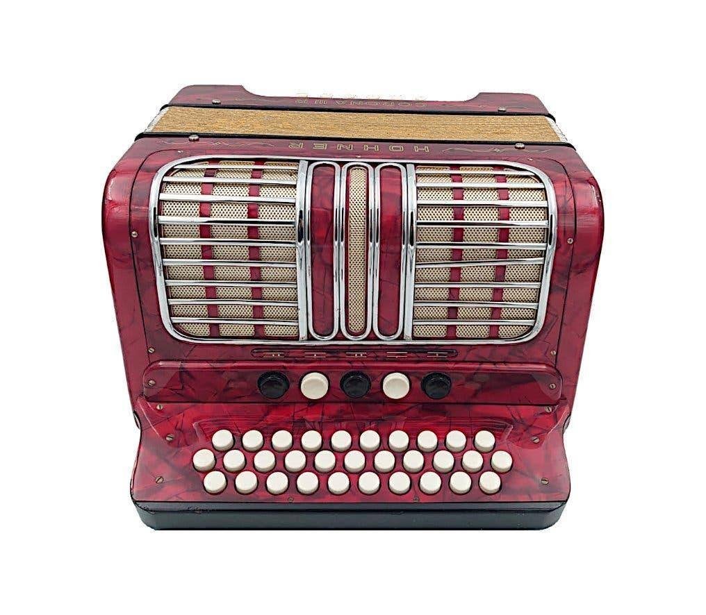 Hohner Corona III R GCF Trekzak Accordeon