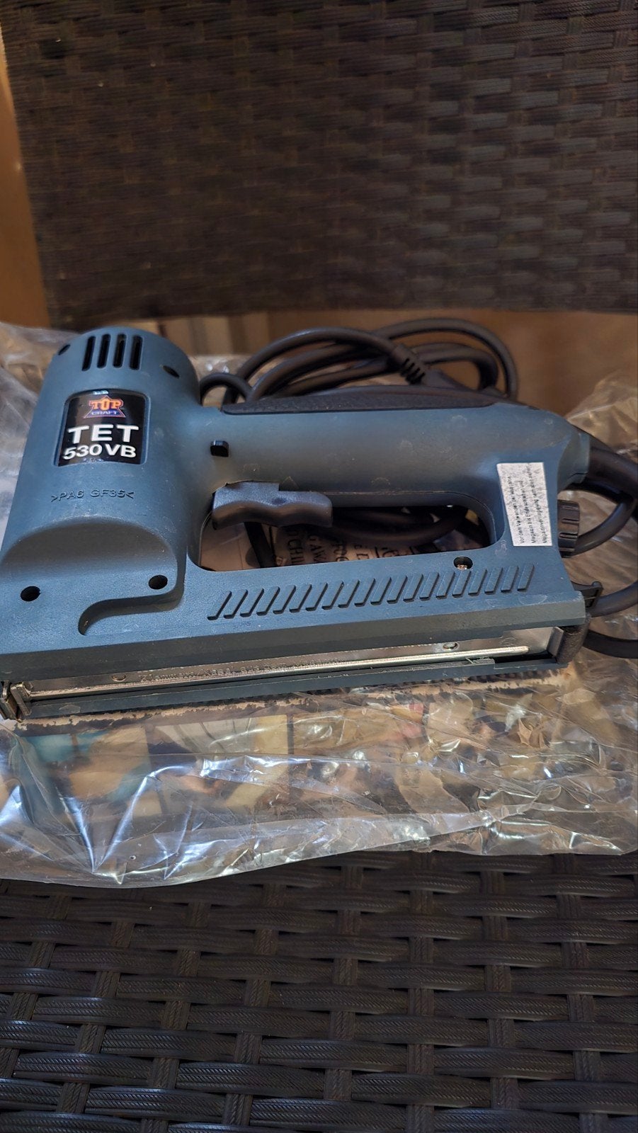 TOP CRAFT TET 530VB Elektrische tacker, Ophalen of Verzenden, Gebruikt
