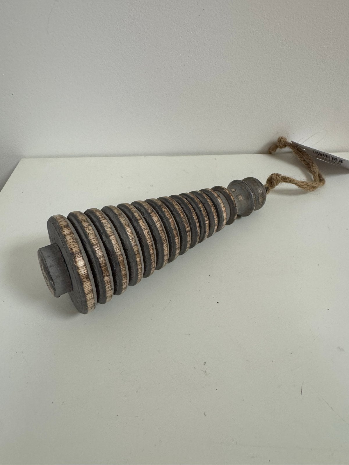 Decoratieve houten bel met touw - Clayre & Eef, Verzenden, Nieuw