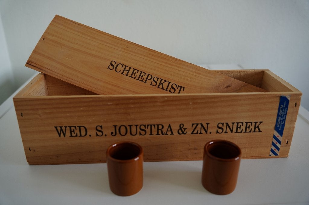 Houten kistje, Huis en Inrichting, Woonaccessoires | Kisten, Ophalen, Zo goed als nieuw, Minder dan 50 cm, Minder dan 50 cm
