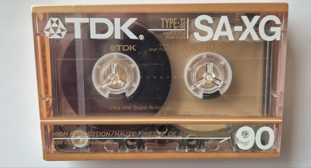 TDK SA-XG 90 Super Avilyn tape 1986. Zeer zeldzaam  sealed, Overige genres, 1 bandje, Ophalen of Verzenden, Zo goed als nieuw