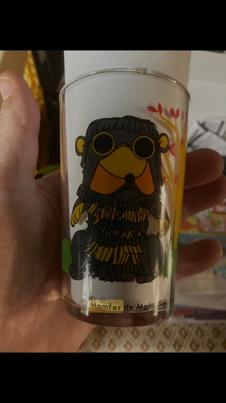 Vintage Momfer de Mol glas - Jaren '70/ '80, Antiek en Kunst, Ophalen of Verzenden