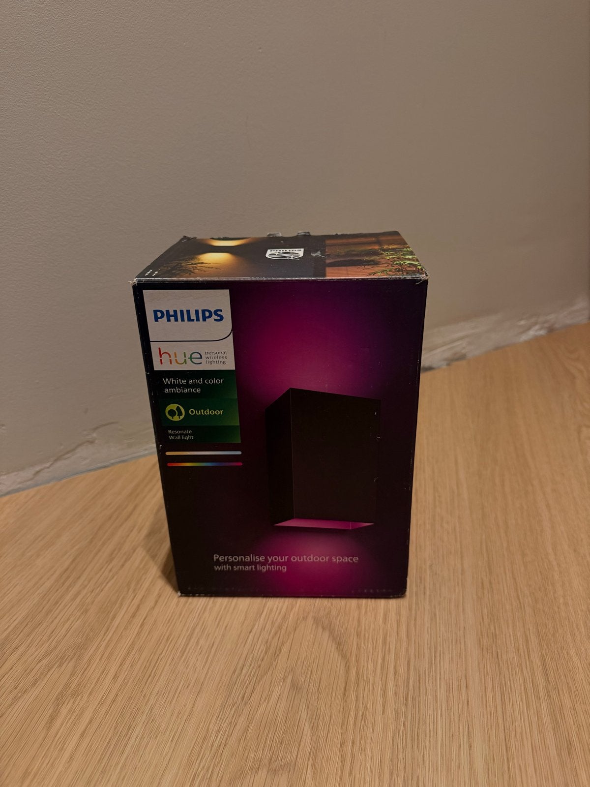 3 STUKS NIEUWE  Philips Hue Resonate Buiten Wandlamp, Philips, Zwart, Nieuw, Buitenlamp