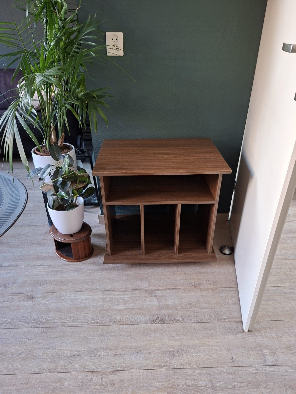 Platenspeler kast / LP kast, Huis en Inrichting, Ophalen, Zo goed als nieuw, Hout, Cd's