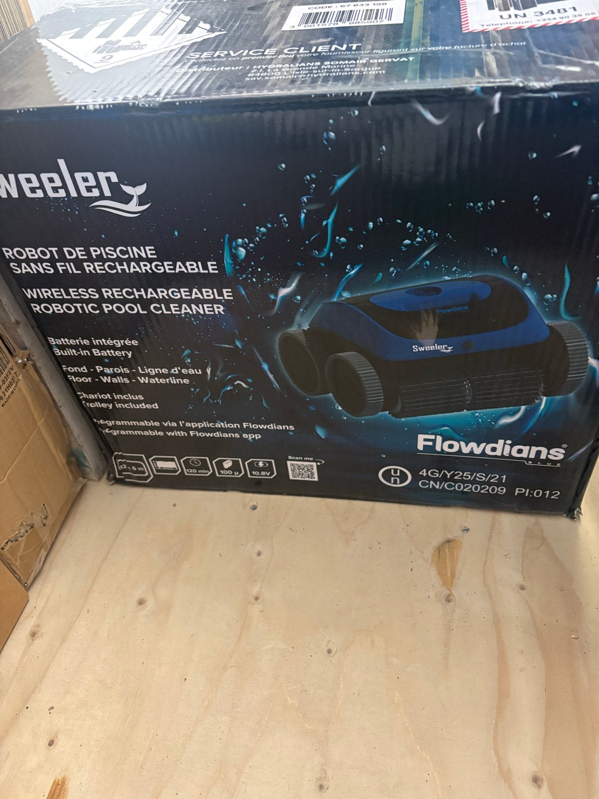Sweeler Draadloze Oplaadbare Zwembad Robot, Tuin en Terras, Ophalen of Verzenden, Nieuw, Overige typen