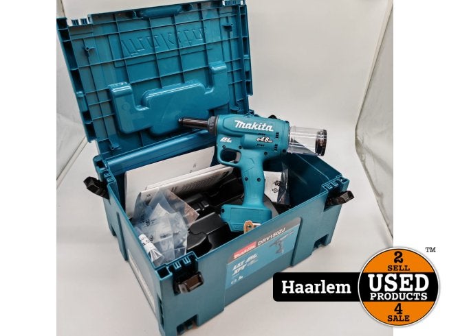 Makita DRV250ZJ Accu Blindklinknageltang 18V Body - NIEUW !, Makita, Zo goed als nieuw, Support@makita.com, Makita Corporation, 3-11-8, Sumiyoshi-cho, 
Anjo, Aichi 446-8502
Japan