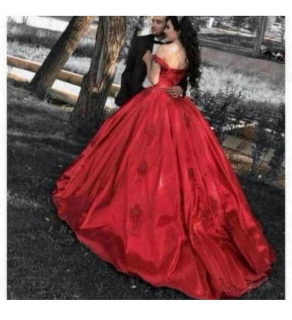 Trouwjurk Sweetheart Off Shoulder - Satijn baljurk gala jurk, Trouwjurk, Nieuw, Ophalen of Verzenden, H