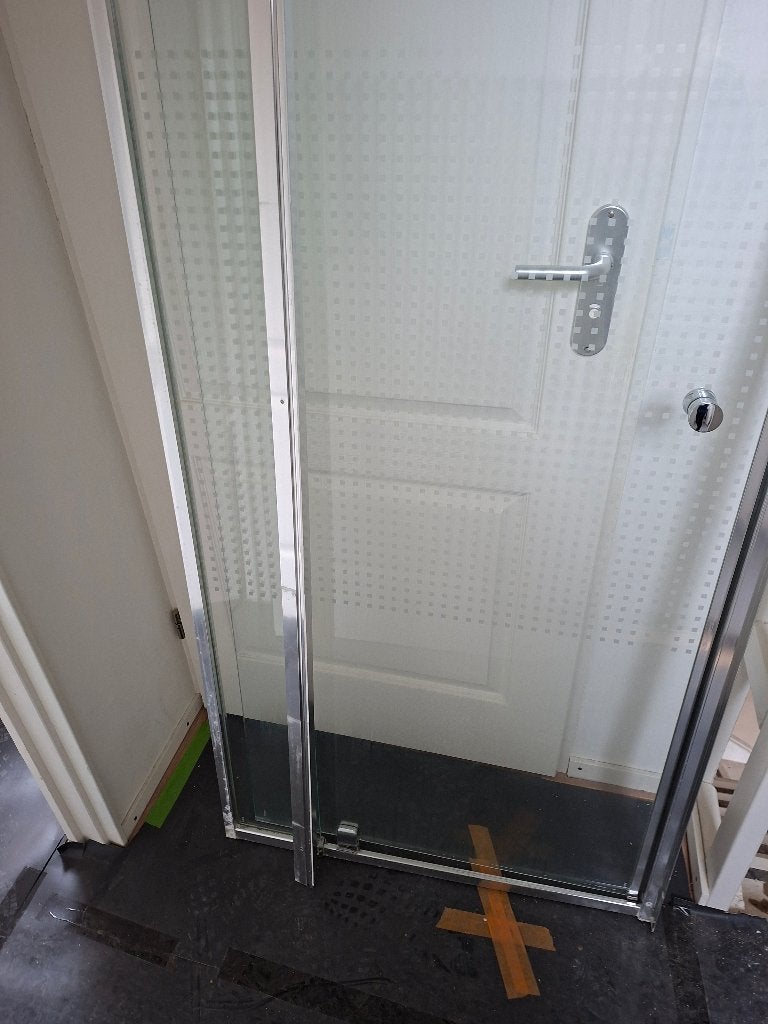 Douche deur, Ophalen, Gebruikt, Glas, Douche