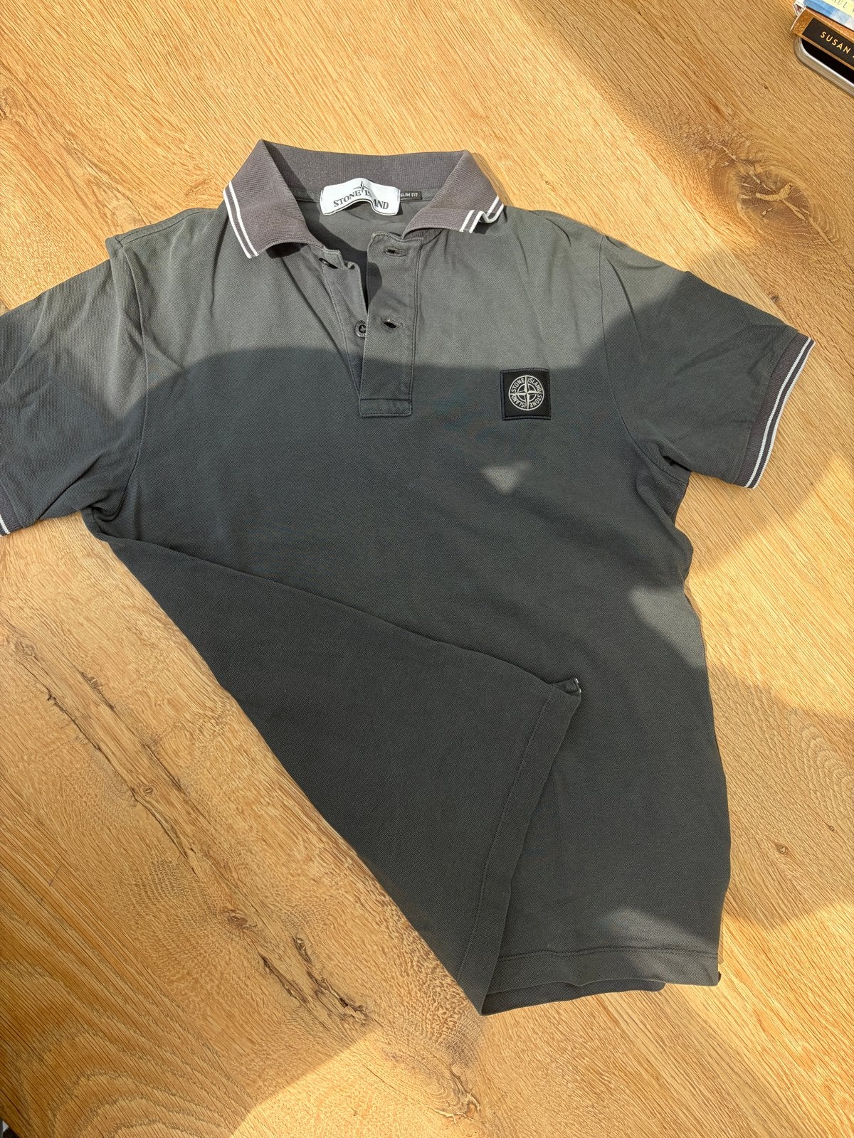 Stone Island Polo Shirt Slim Fit Maat S, Ophalen of Verzenden, Zo goed als nieuw, Maat 46 (S) of kleiner, Grijs