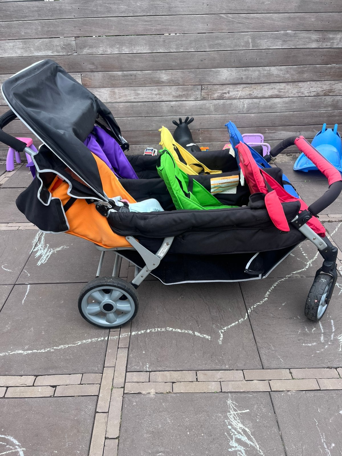 Familidoo 6 persoons wagen, Ophalen, Zo goed als nieuw, Kinderwagen of Buggy