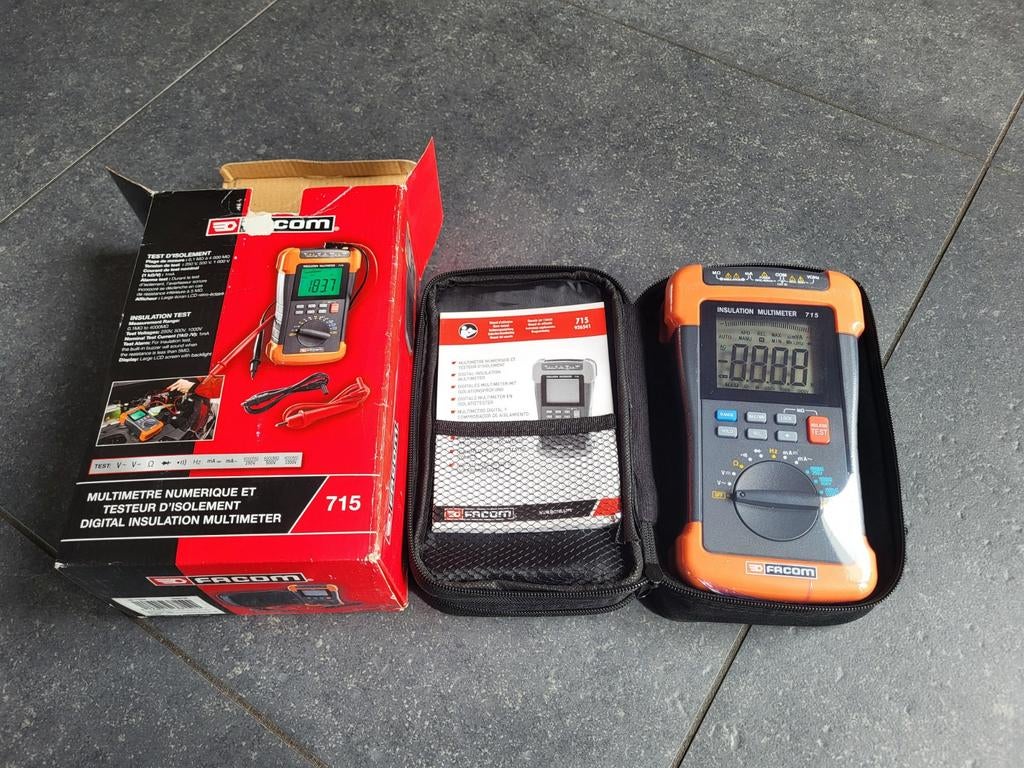 Facom 715 isolatiemeter / multimeter – NIEUW in doos, Doe-het-zelf en Verbouw, Ophalen of Verzenden, Nieuw, Multimeter