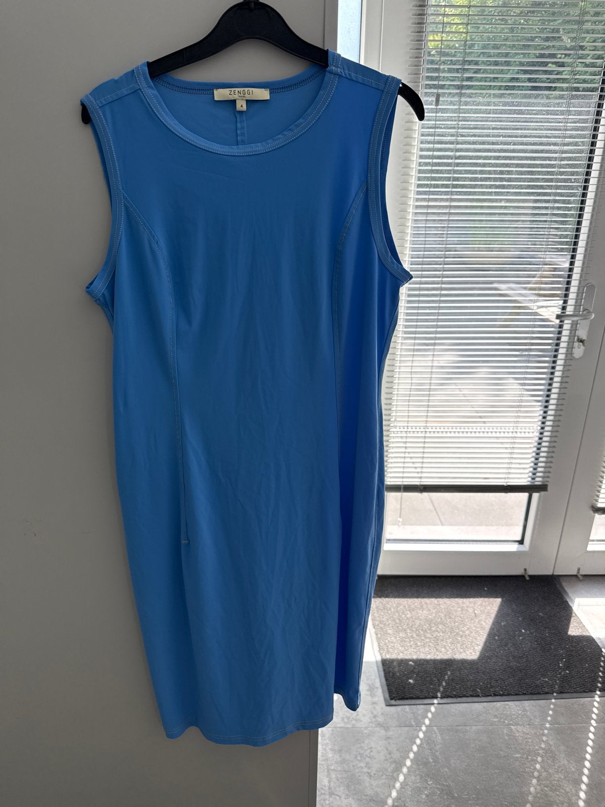 Zenggi travel jurk maat 38/40, mooie blauwe kleur, Ophalen of Verzenden, Zo goed als nieuw, Maat 38/40 (M), Blauw