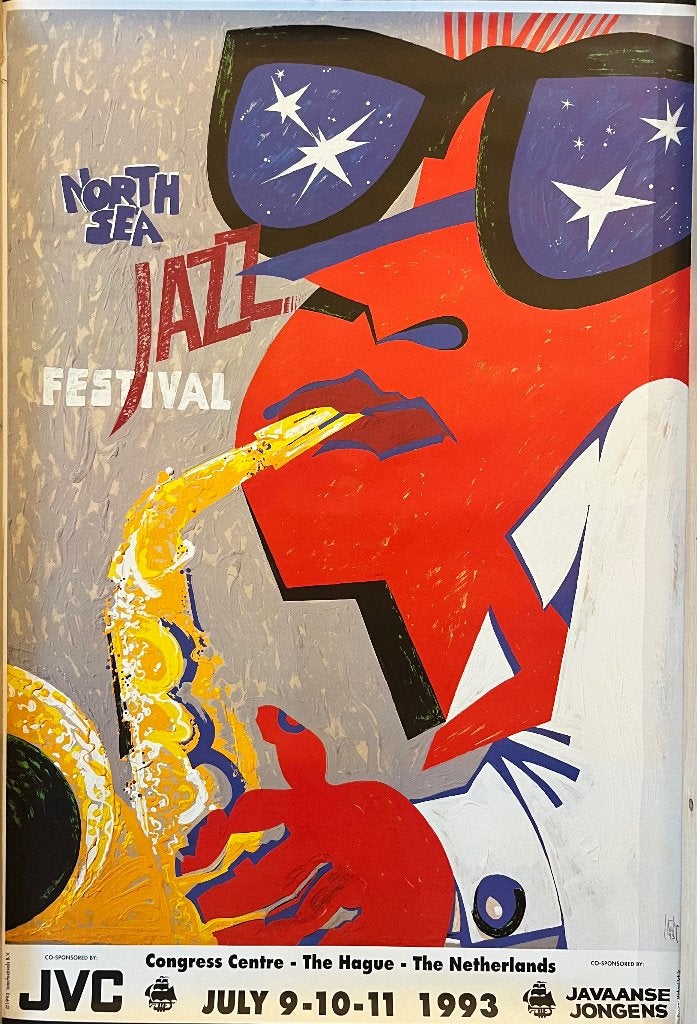 North Sea Jazz festival posters, Rechthoekig Staand, Deurposter of groter, Ophalen of Verzenden, Zo goed als nieuw