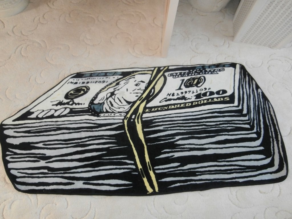Vloerkleed geldstapel met elastiek 160x75 cm, Ophalen, 50 tot 100 cm, Zo goed als nieuw, 150 tot 200 cm