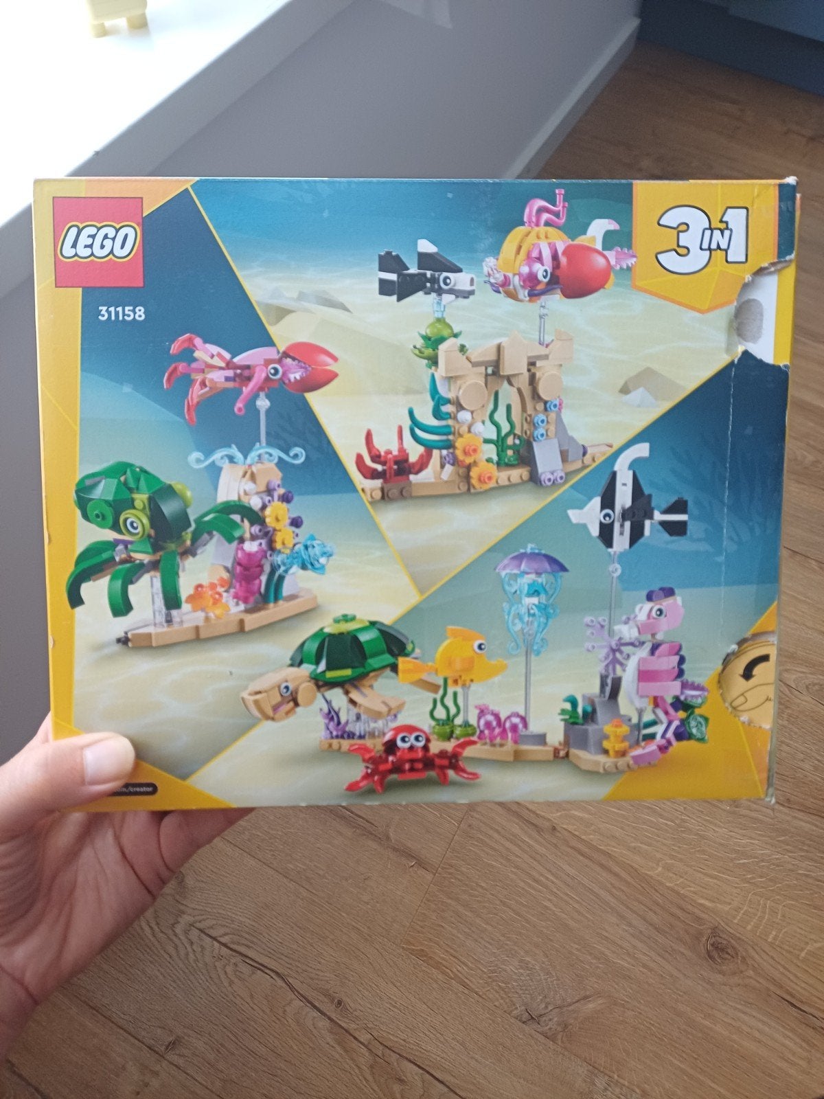 Leuke legoset Creator 3-in-1 Zeedieren, Lego, Compleet, Ophalen of Verzenden, Zo goed als nieuw