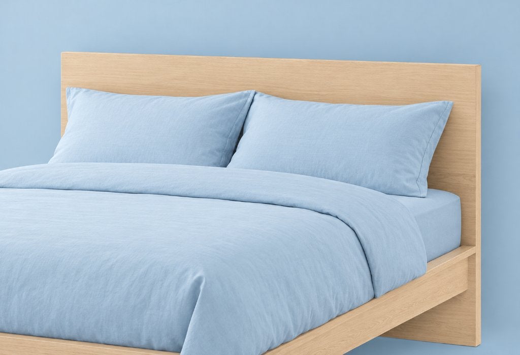 Hoofdboard Malm bed eiken 140 cm, Ophalen, Gebruikt, Beige, Tweepersoons