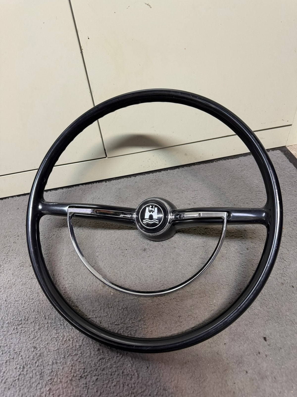 kever, karmann ghia, type3 jaren 60 stuur met claxon ring, Ophalen of Verzenden, Gebruikt, Volkswagen