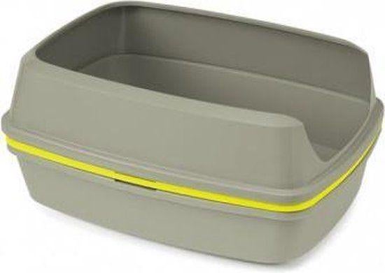 Moderna Lift To Sift - Kattenbak - Grijs/Geel - 57x43x27cm, Ophalen