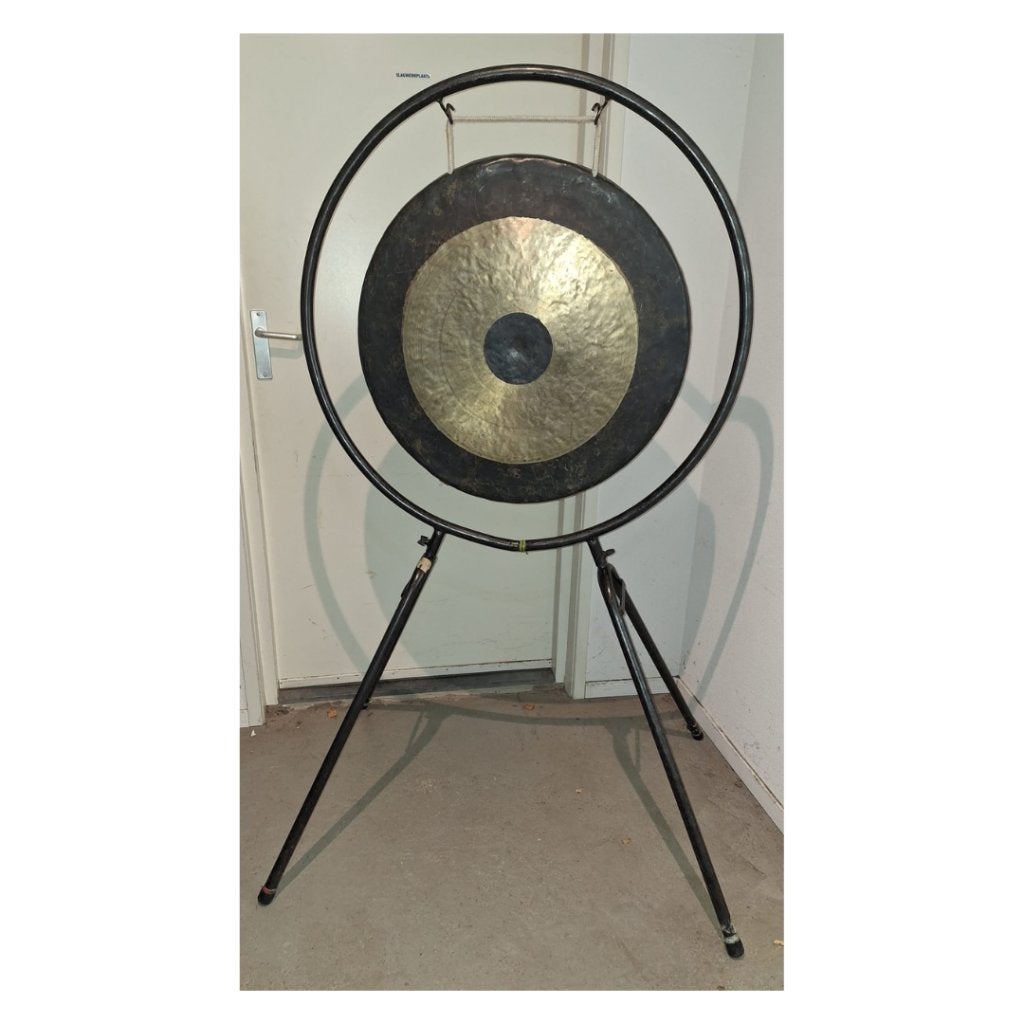 Gong tamtam met hoes en stander - Pearl bongo's met stander, Gebruikt, De Slagwerkplaats, Overige soorten, Ophalen of Verzenden