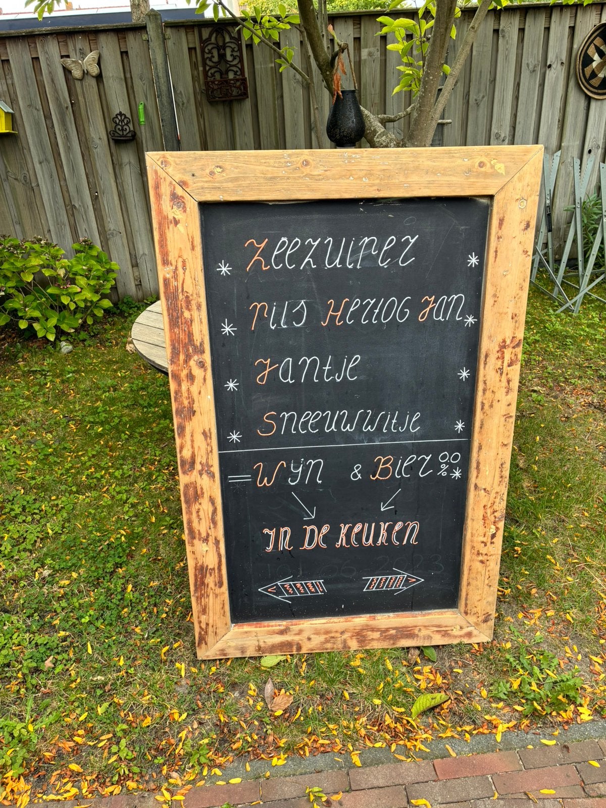 Krijtbord, Ophalen of Verzenden, Zo goed als nieuw