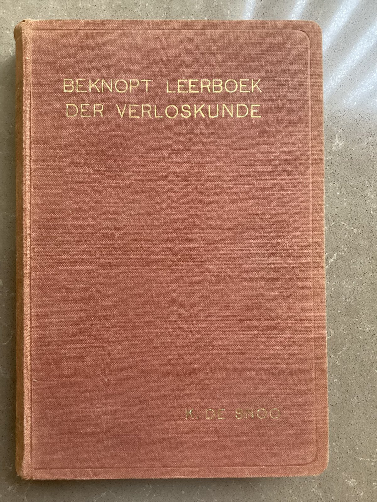 Beknopt leerboek der verloskunde TEGEN ELK AANNEMELIJK BOD, Ophalen, Gelezen, Natuurwetenschap