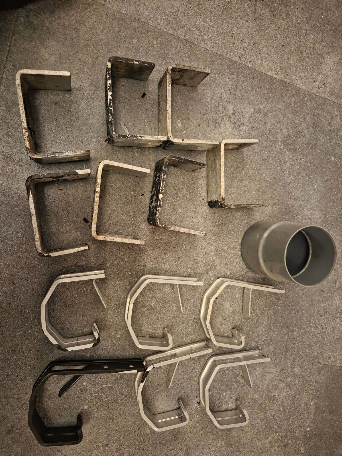 Aluminium dakgootbeugels 65mm, gebruikt, Gebruikt, Overige typen, 60 tot 80 mm, Aluminium