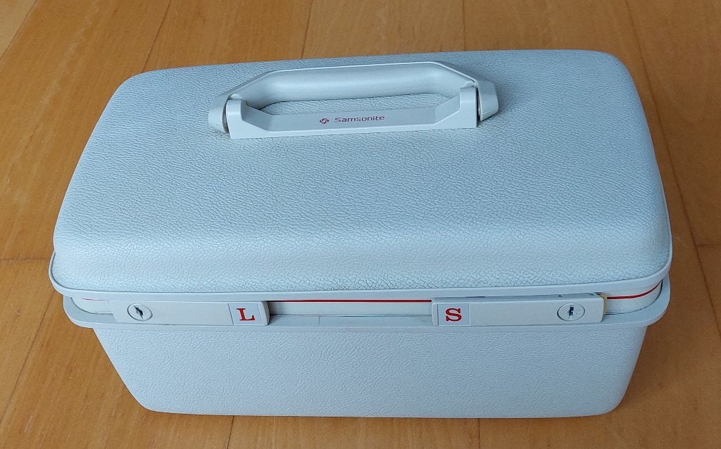 Samsonite Beautycase, Sieraden, Tassen en Uiterlijk, Gebruikt, Beige, Met slot, Ophalen of Verzenden