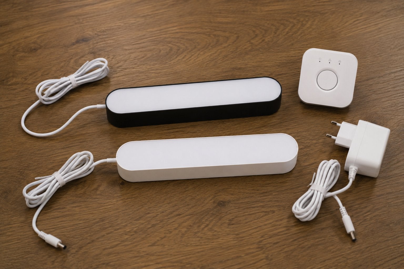 Philips Hue Play Lightbar Zwart + Wit + Hue Bridge, Wit, Ophalen of Verzenden, Zo goed als nieuw, Philips