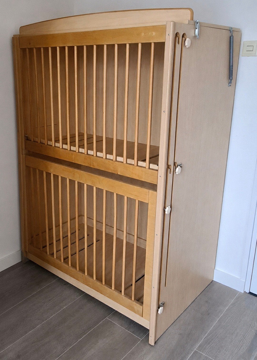 DuoLedikant-StapelLedikant-Baby-Opvang. Goedgekeurd door GGD, Kinderen en Baby's, Babywiegjes en Ledikanten, Ophalen, Ledikant