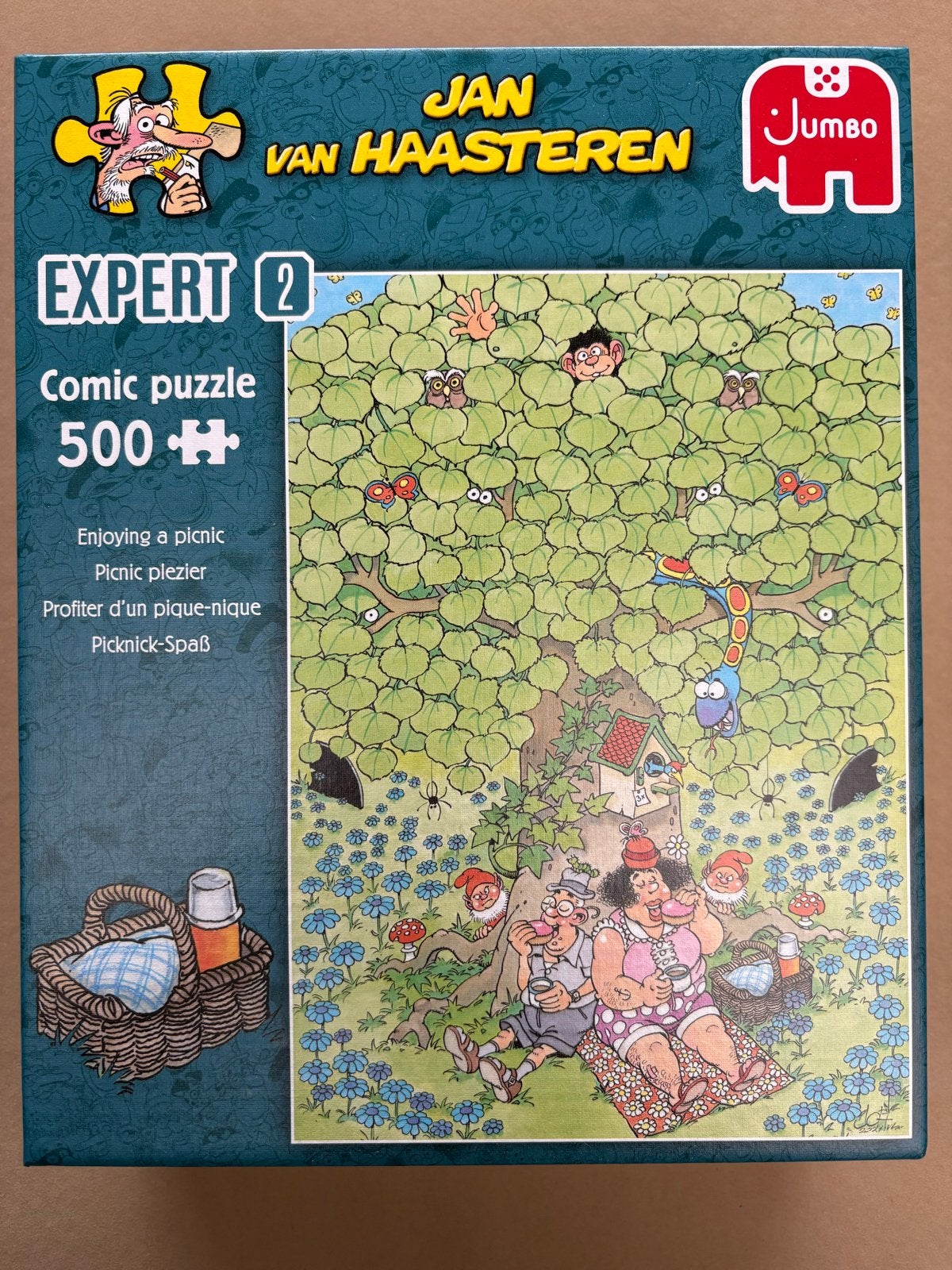 Jan van Haasteren Expert 2: Picknick plezier 500+ stukjes, Ophalen, 500 t/m 1500 stukjes, Zo goed als nieuw, Legpuzzel