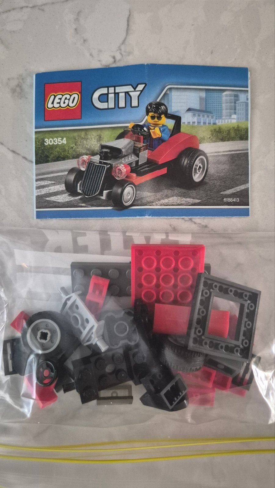 Lego City Hot Rod (30354) met instructies, Ophalen of Verzenden, Zo goed als nieuw