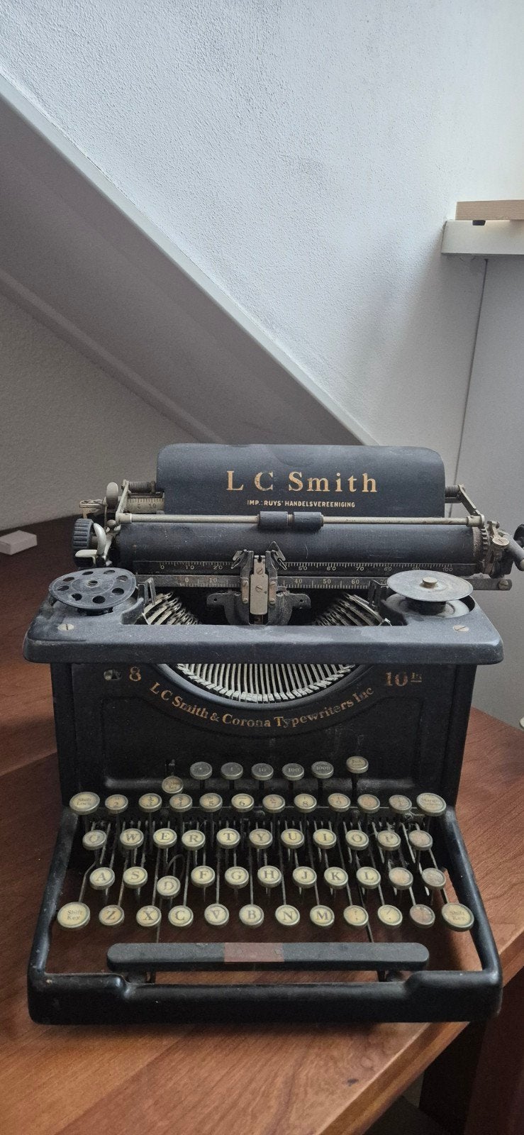 Typemachine antiek, Ophalen