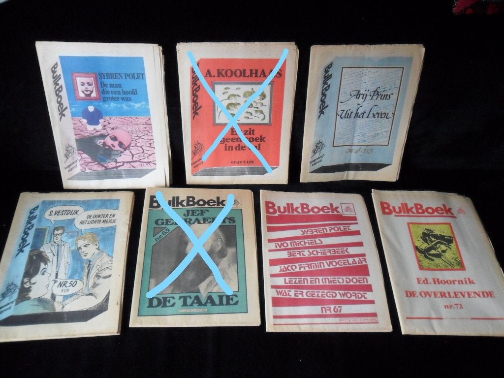 5 x bulkboeken jaren 70 ---- nr 41, 48, 50, 67, 72, Ophalen of Verzenden, Zo goed als nieuw