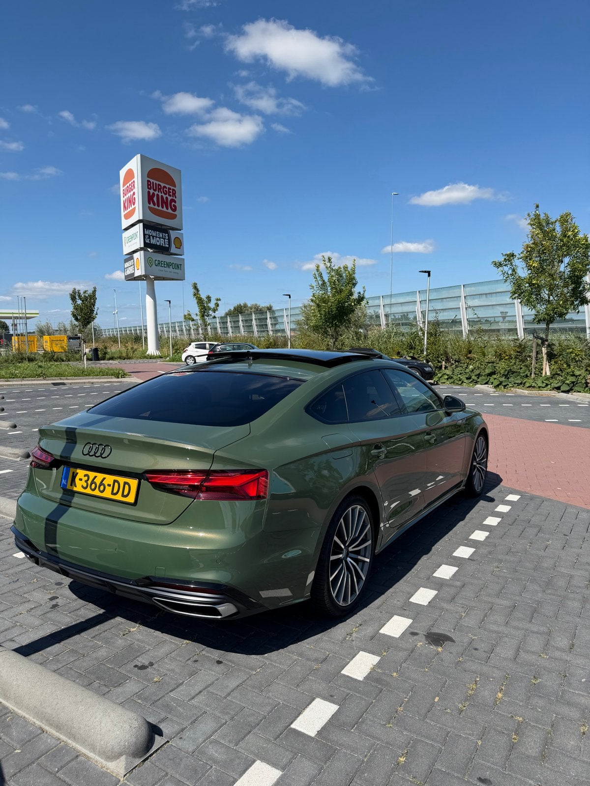 Audi A5 Tfsi 3* S-line 266pk Mhev S Tronic 2020 Groen, Auto's, Audi, 15 km/l, 4 cilinders, 1984 cc, Alcantara