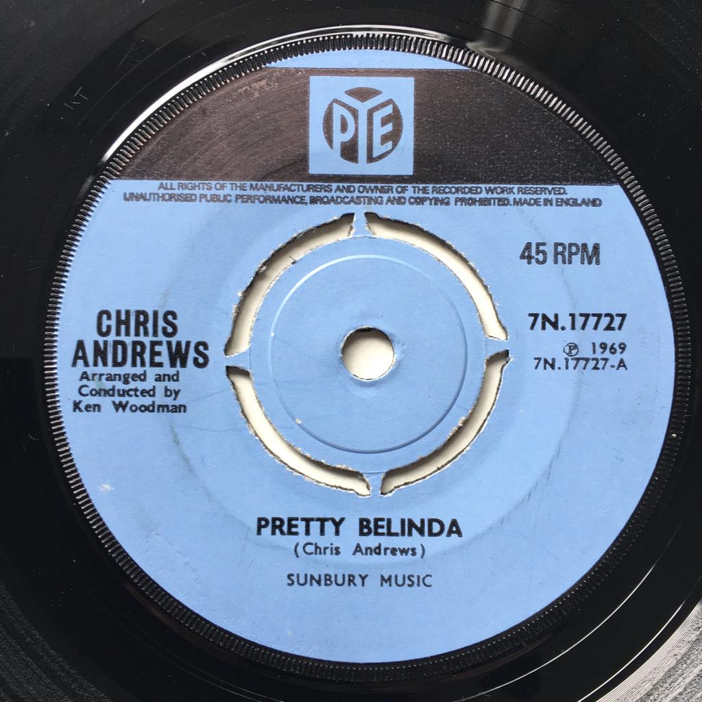 S9  Chris Andrews Pretty Belinda/ Make no mistakes UK ’69 €5, Cd's en Dvd's, Gebruikt, 7 inch, Single, Ophalen of Verzenden