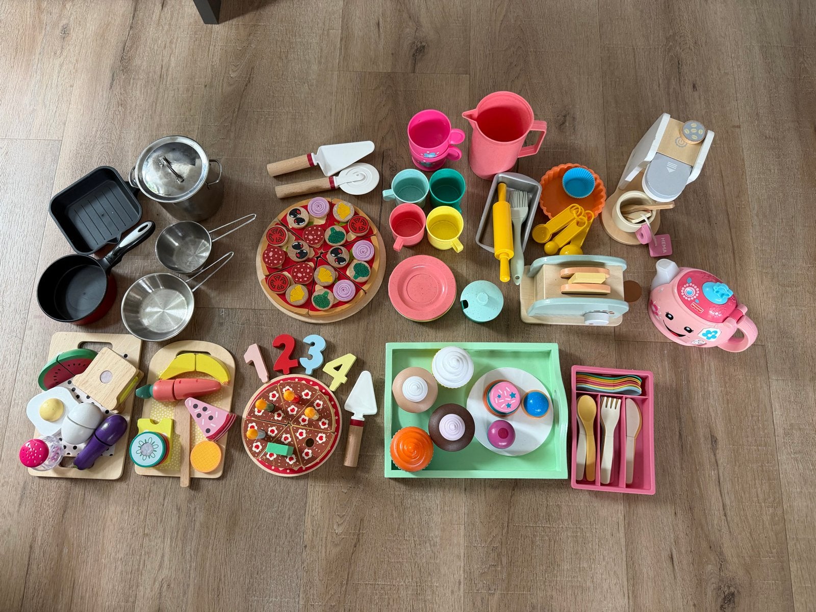Grote speelgoedkeuken set: hout en kunststof, Ophalen, Gebruikt, Jongen of Meisje