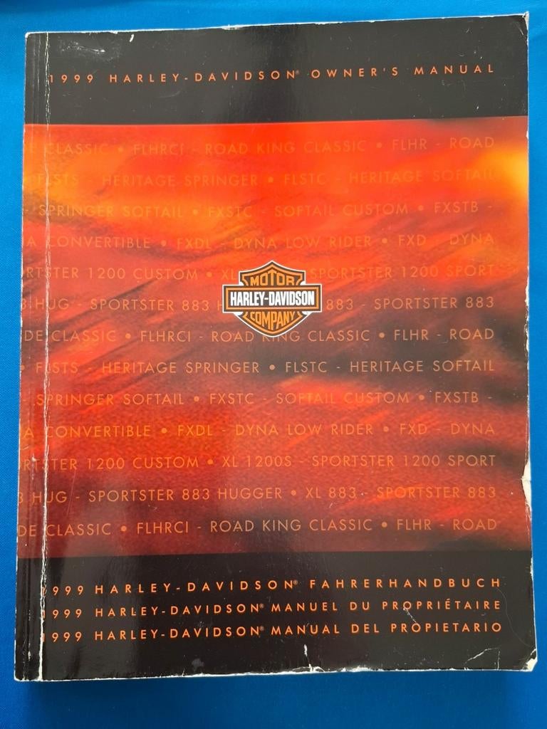 1999 Harley Davidson owner's manual, Ophalen of Verzenden