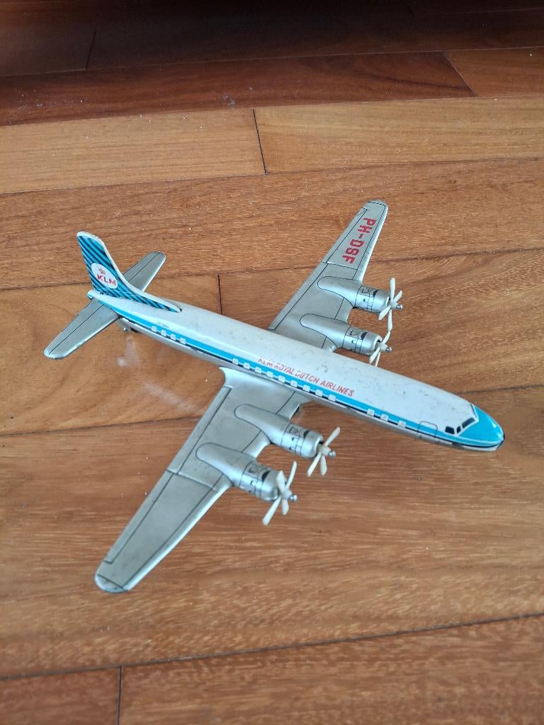 Blikken vliegtuig KLM  PH-DSF jaren 50, Ophalen of Verzenden, Gebruikt