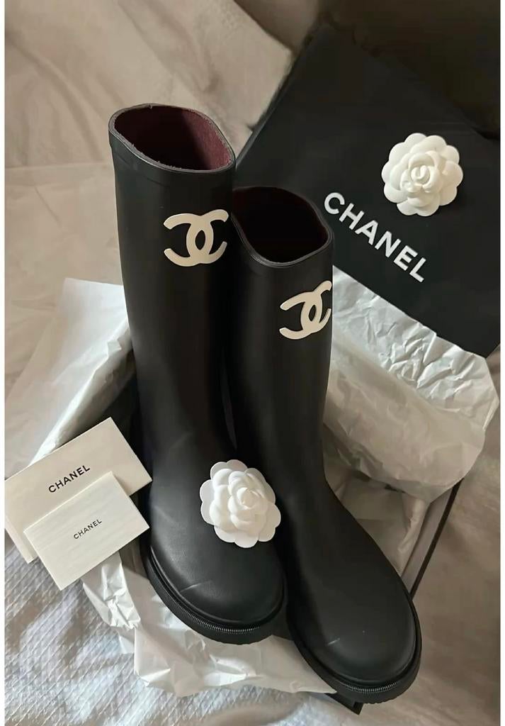 Chanel wellington rain boots ORIGINEEL, Kleding | Dames, Ophalen, Nieuw, Zwart