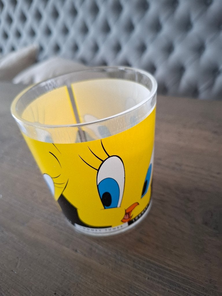 Vintage Looney Tunes Tweety kunststof beker - 1996, Ophalen of Verzenden, Gebruikt