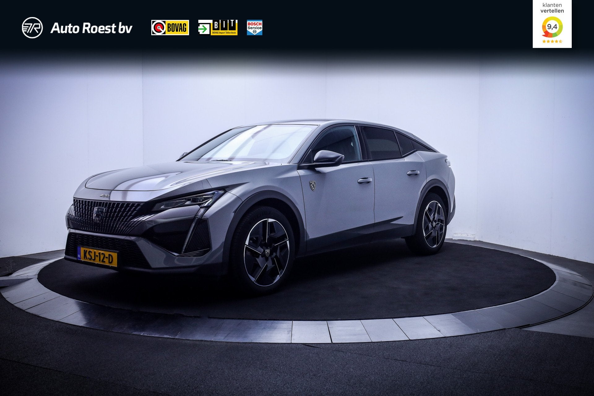 Peugeot 408 1.2T Aut. GT-LINE Gereserveerd ! FULL LED | 360, Auto's, Dealer onderhouden, Gebruikt, 1199 cc, Leder en Stof
